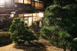 庭からの建物