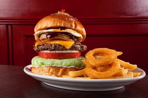 看板メニューのロットバーガーです。
