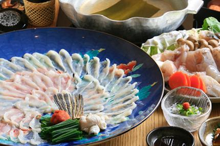 とらふぐコースも用意しています。