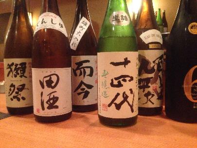日本酒にこだわっています♪