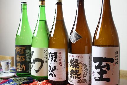 日本酒にもこだわってます。
