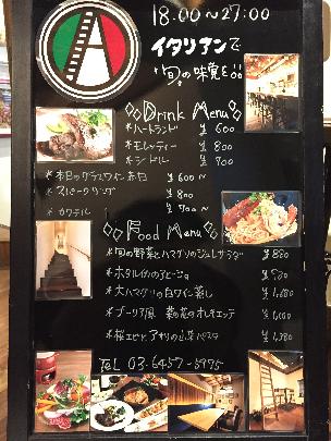 店舗への路地裏入り口看板