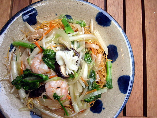 五目あんかけ焼麺。