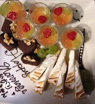 専属パティシエによるケーキ
