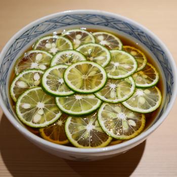 人気メニューのすだちそば11月末日迄提供