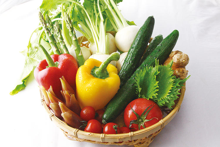 安心安全の無・減農薬野菜を使用してます!