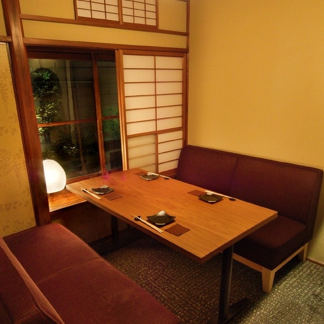部屋ごとに印象が違う個室!