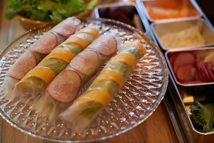 季節野菜の生春巻き