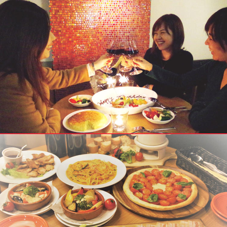 女子会、デートの利用が多いお店です