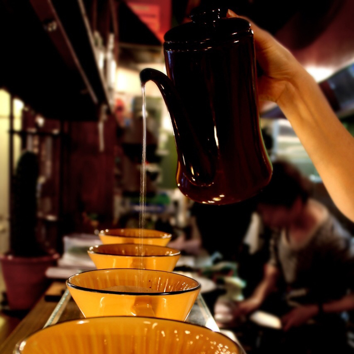 拘りのコーヒーはハンドドリップで