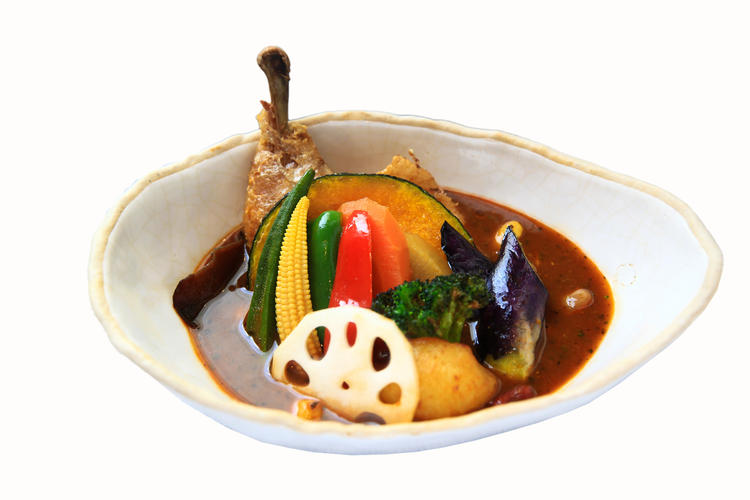1番人気の皮がパリッとしたチキンと野菜の