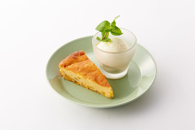 旬野菜の手作りチーズケーキ