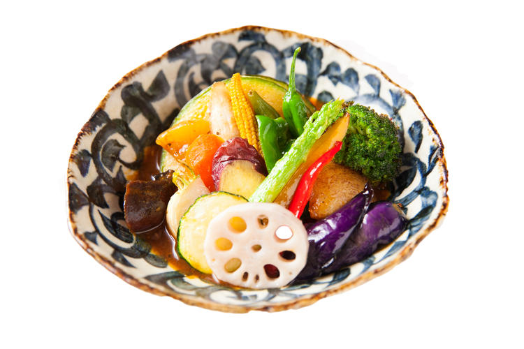 北海道産の野菜を中心にした野菜カレー