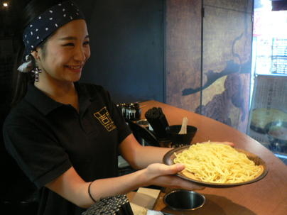 麺の増量は無料!沢山召し上がれ!