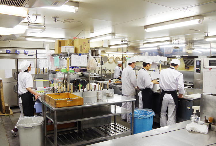 調理場の雰囲気