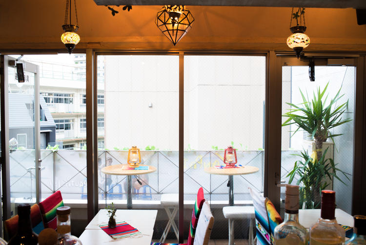 陽の光が気持ちいい店内。