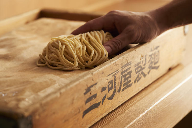 三河屋製麺の特注麺