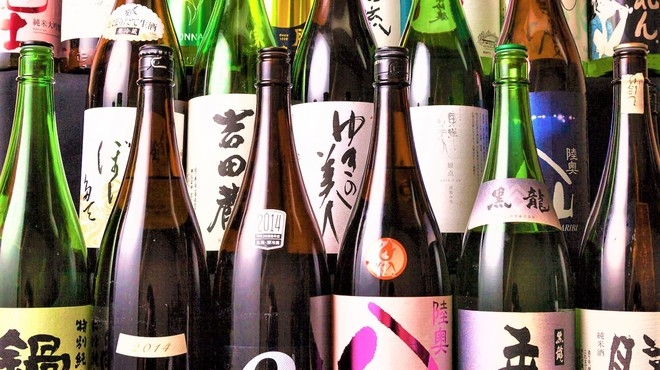 日本酒は30種類仕入れは店舗で決めてます