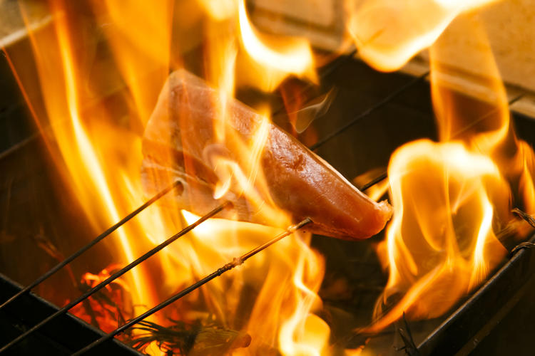 高知名物の鰹の藁焼き!