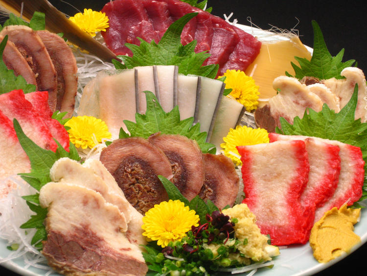 樽一名物 鯨お刺身五種盛り