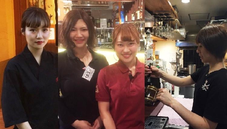 系列店も温かい雰囲気で若い方が活躍中