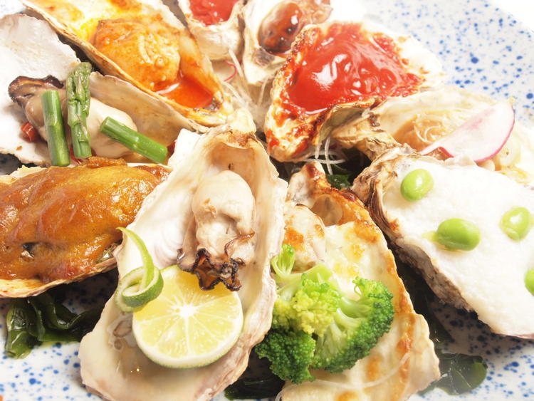厳選された生牡蠣&牡蠣料理をご用意
