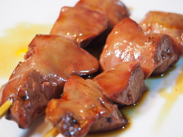 信玄鶏のレバー!トロトロです。
