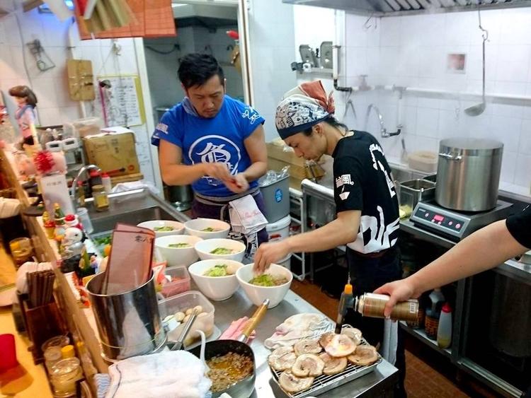 香港店の厨房