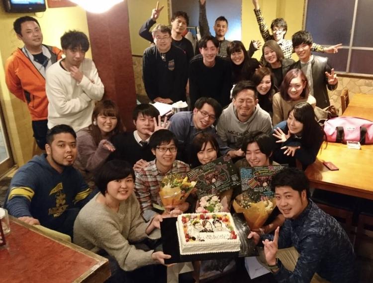 スタッフ皆んなで飲み会や誕生日