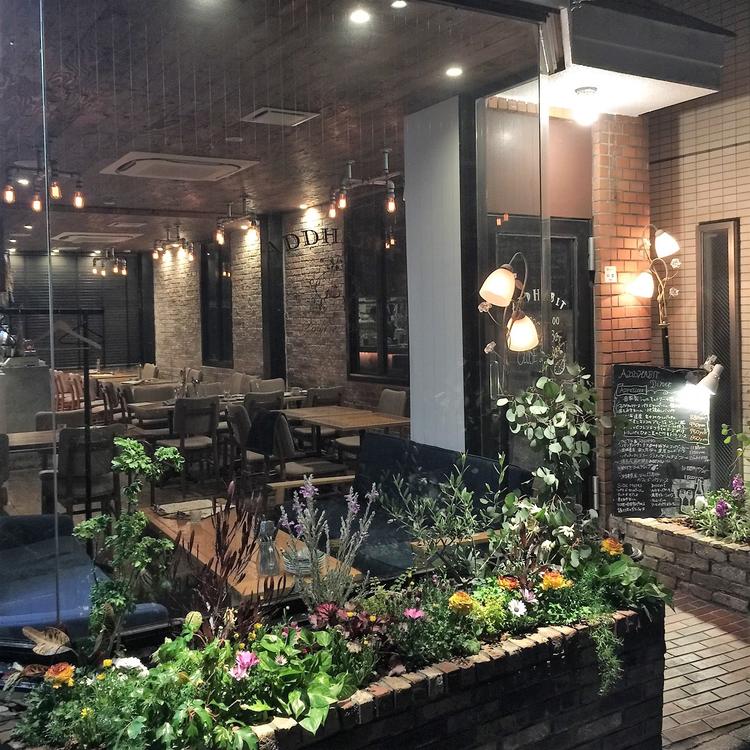 アンティークレンガの花壇です