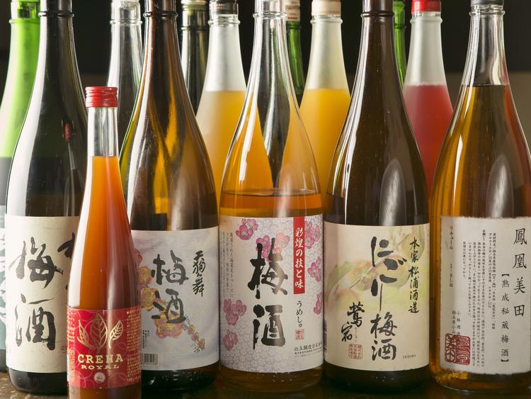梅酒は30種、試飲もできます