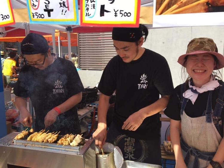 野外イベントも笑顔でやってまーす!