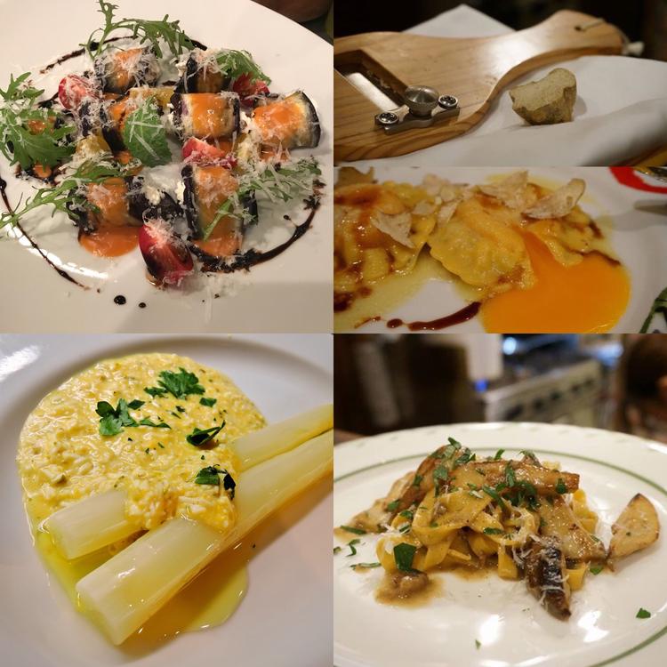 肉以外にも季節の食材を使ったメニュー多数