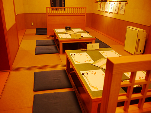 掘りごたつの座敷