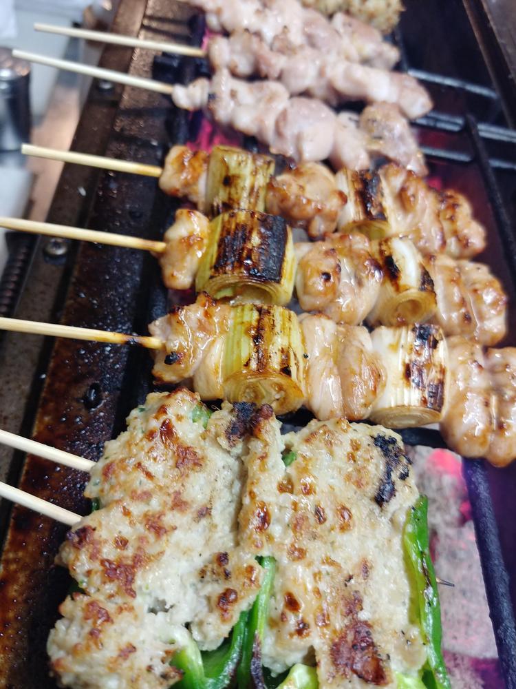 炭火で焼き上げます!