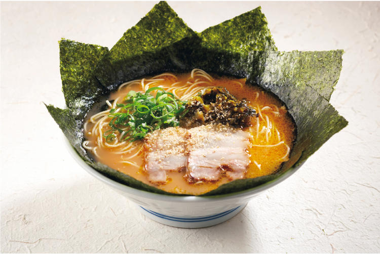 とんこつと柚子胡椒の新しい味からか麺