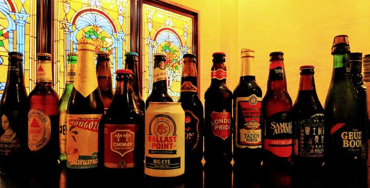 ボトルのビールもたくさんあります