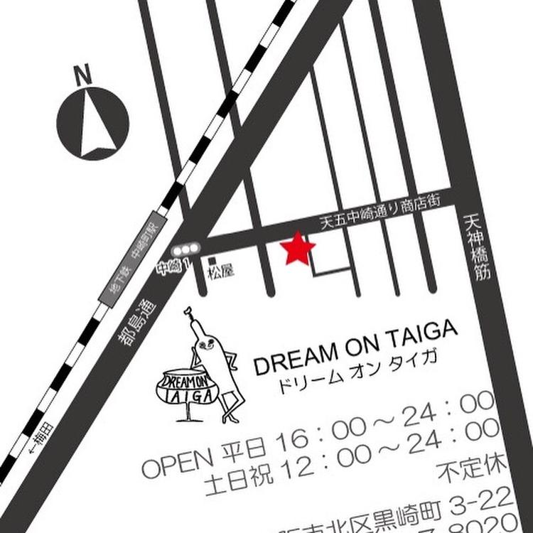 中崎町駅からの地図