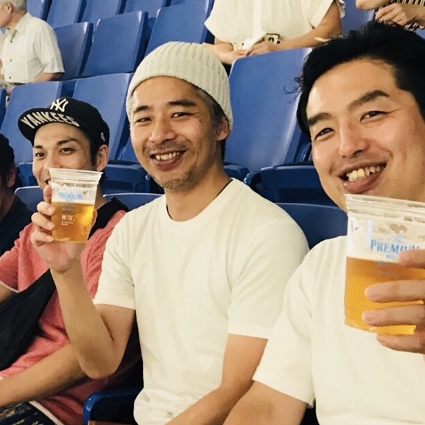 東京ドームで野球観戦にも行きました!