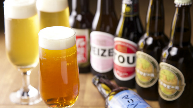 ビールにもこだわります
