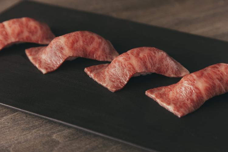 最高級の肉を使用した一品
