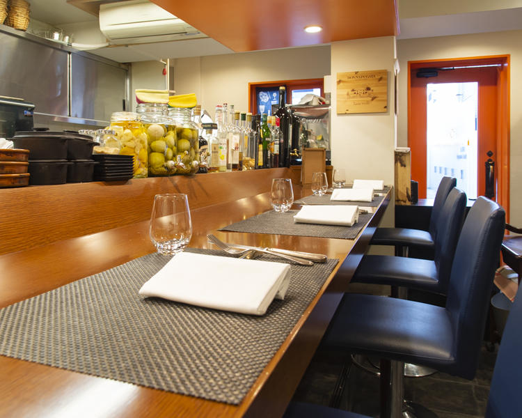 il vinvino奥沢店のカウンター