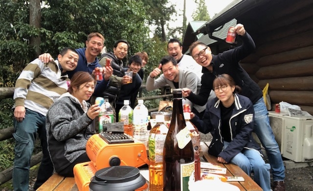 飲食業界の仲間と花見やBBQなイなど!