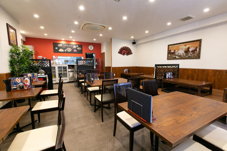 開放感ある広い店内