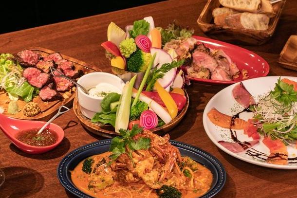 新鮮野菜とお肉がメイン◎