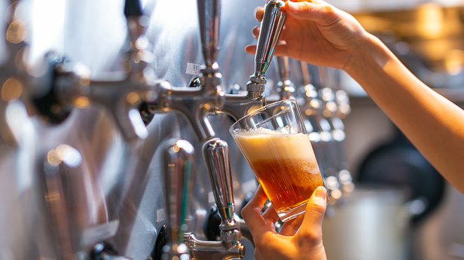 特注のtapでクラフトビールを!