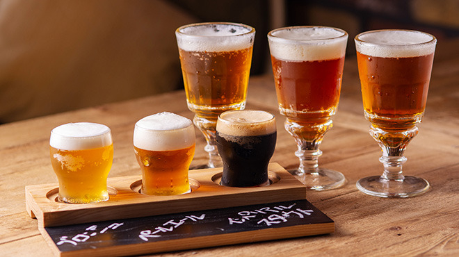 クラフトビール7種も人気です