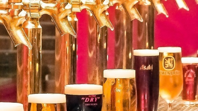 ビール・お酒の種類も豊富!