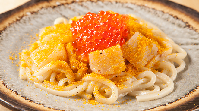 カラスミいくらうどん