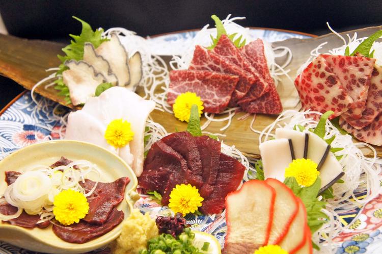 樽一名物 鯨お刺身盛り合わせ